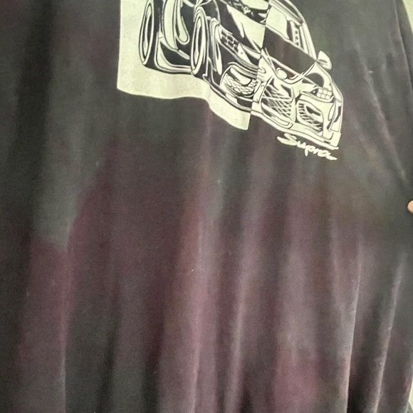 Black T-shirt with GTR design and custom dye - Picture 2 of 4